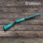 Shotgun Hex Electric Tiffany Blue Gun Skin Vinyl Wrap