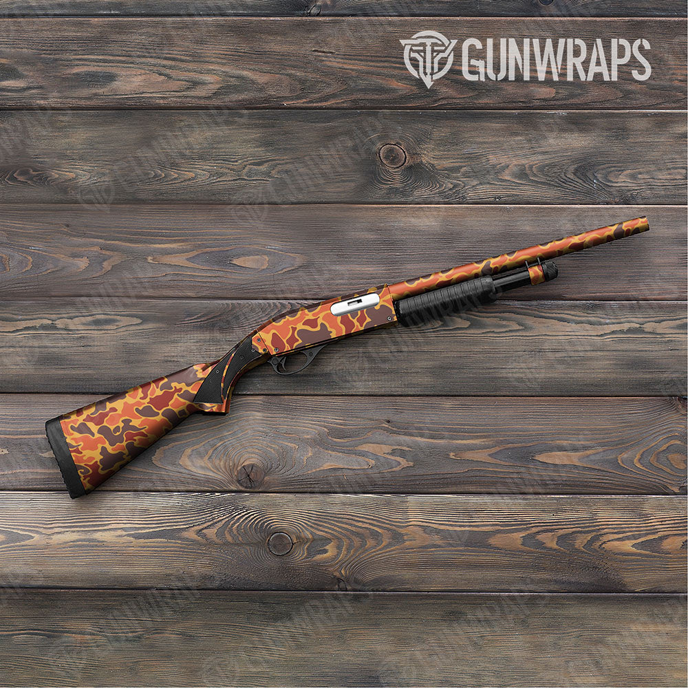 Old School Duck Autumn Gun Skin Vinyl Wrap