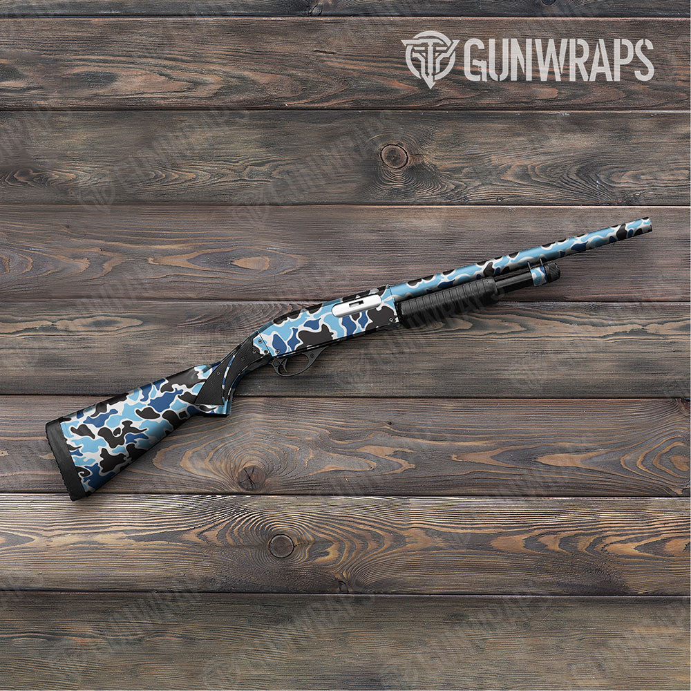 Old School Duck Baby Blue Gun Skin Vinyl Wrap
