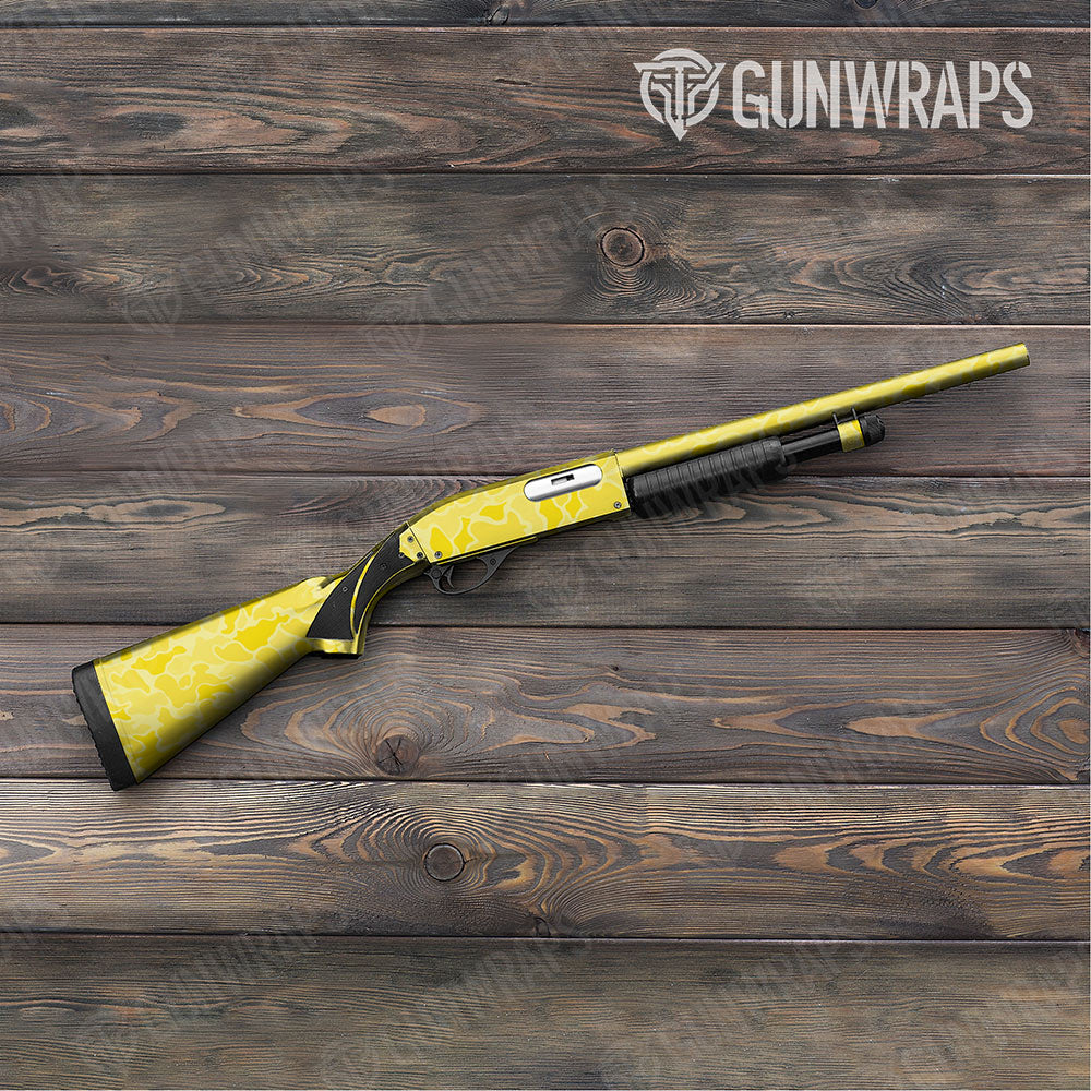Old School Duck Elite Yellow Gun Skin Vinyl Wrap