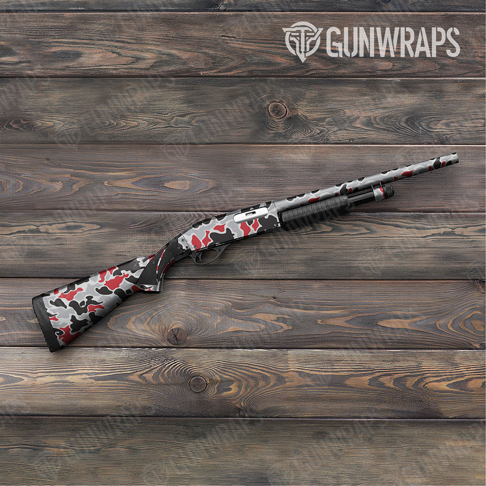Old School Duck Red Tiger Gun Skin Vinyl Wrap