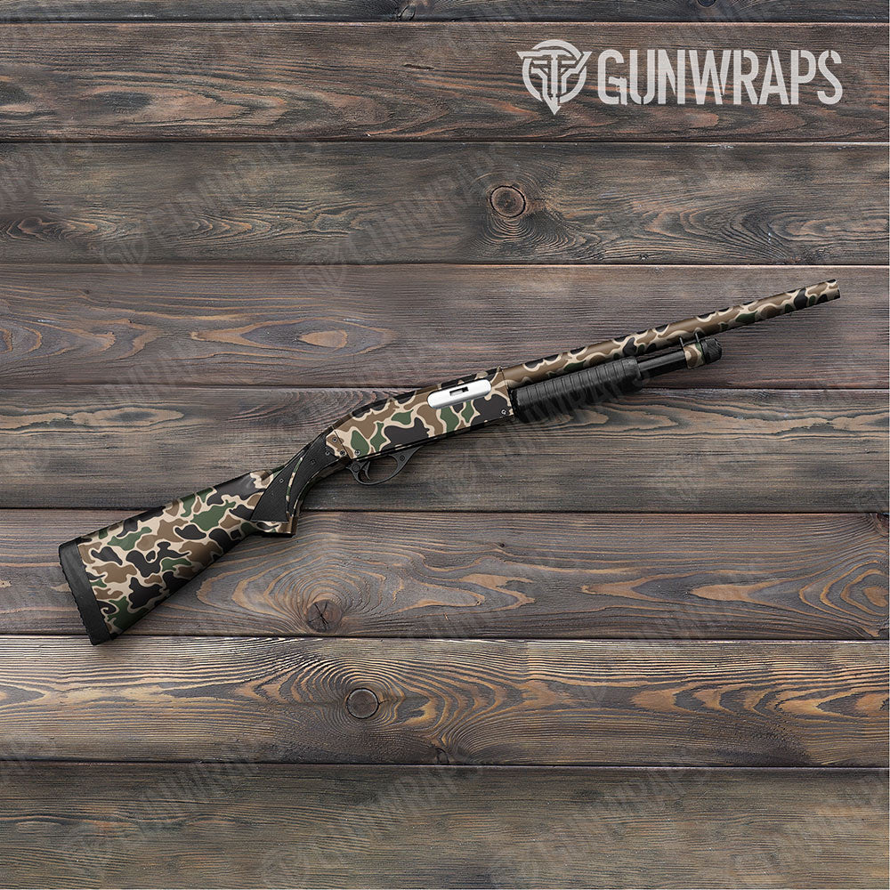 Old School Duck Woodland Gun Skin Vinyl Wrap