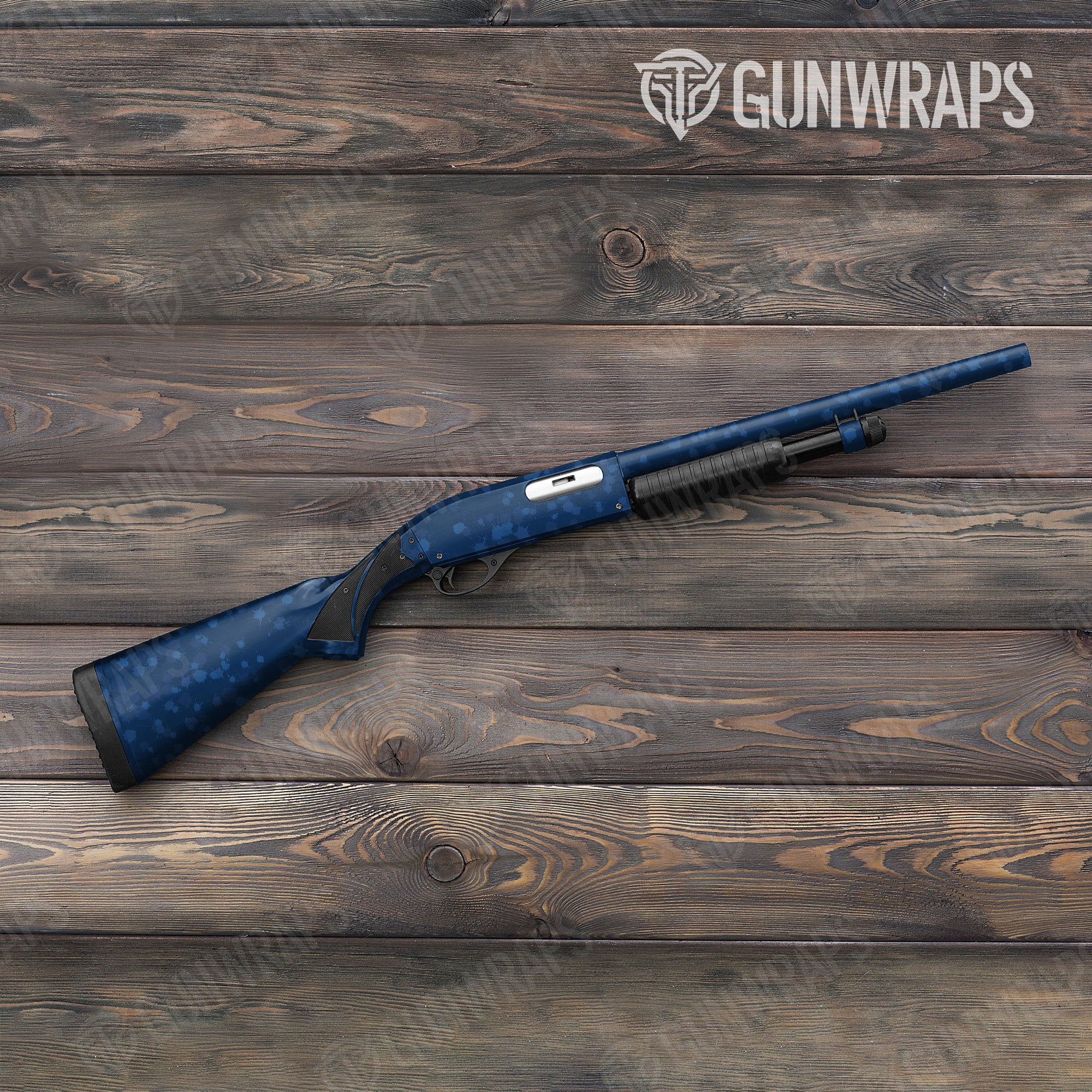 Shotgun Paintball Elite Blue Gun Skin Vinyl Wrap