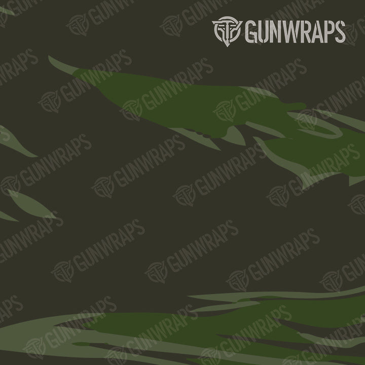AR 15 Mag Well Shredded Army Dark Green Camo Gun Skin Pattern