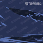 Universal Sheet Shredded Blue Midnight Camo Gun Skin Pattern