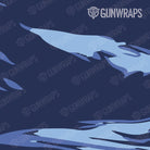 Universal Sheet Shredded Blue Urban Night Camo Gun Skin Pattern
