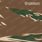 AR 15 Mag & Mag Well Shredded Woodland Camo Gun Skin Pattern