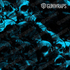 AK 47 Mag Skull Cyan Gun Skin Pattern