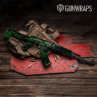 AK 47 Skull Green Gun Skin Vinyl Wrap