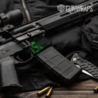 AR 15 Mag Well Skull Green Gun Skin Pattern