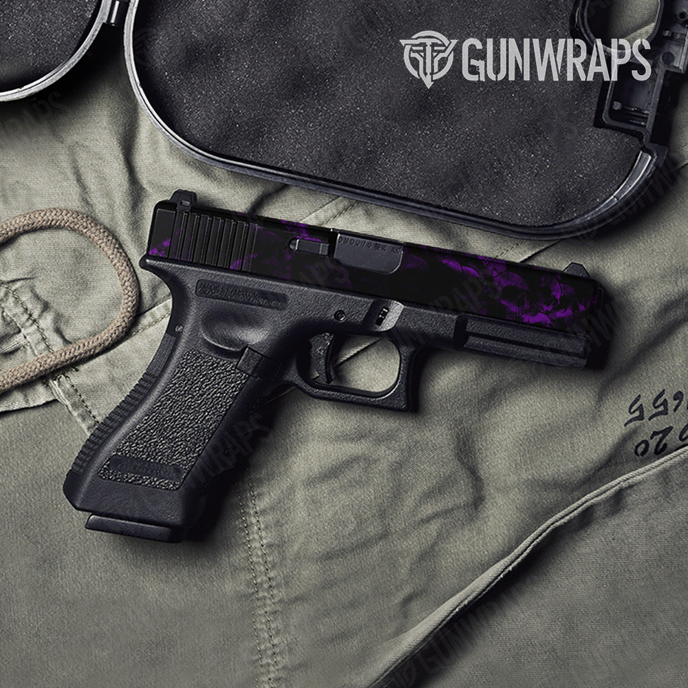 Pistol Slide Skull Purple Gun Skin Pattern