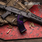 AK 47 Mag Skull Purple Gun Skin Pattern