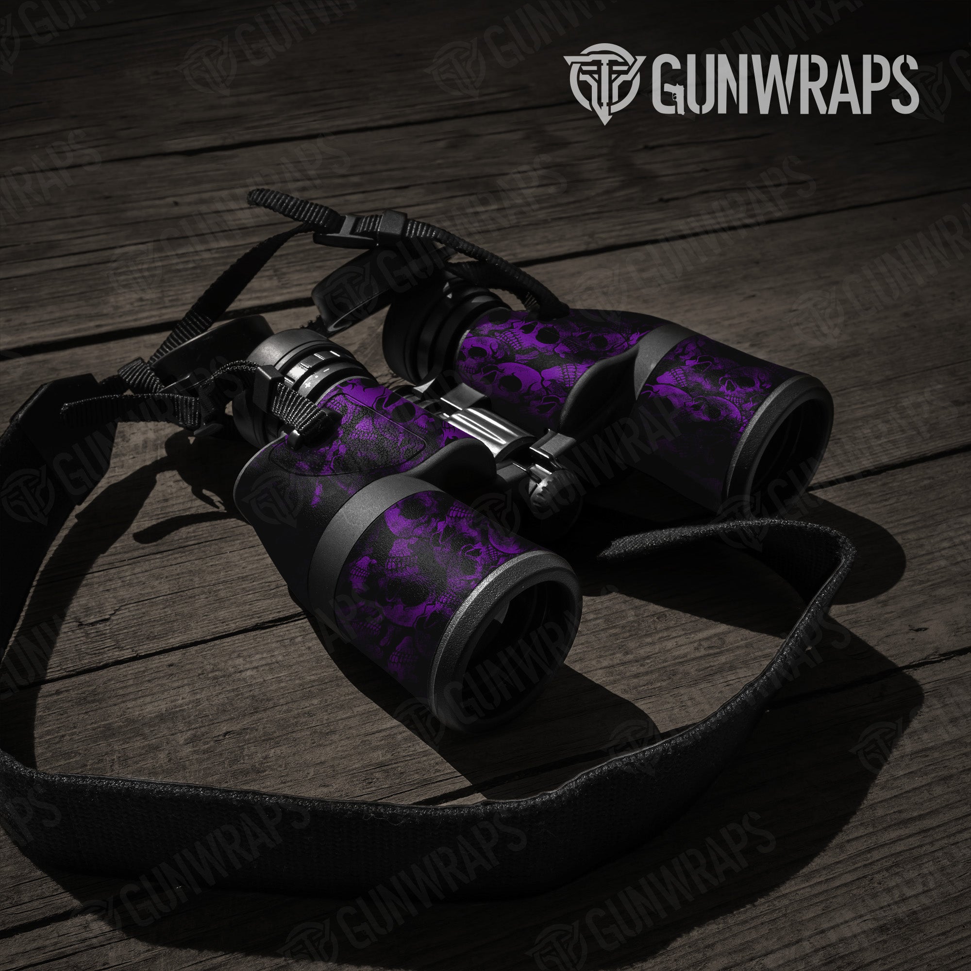 Binocular Skull Purple Gun Skin Pattern