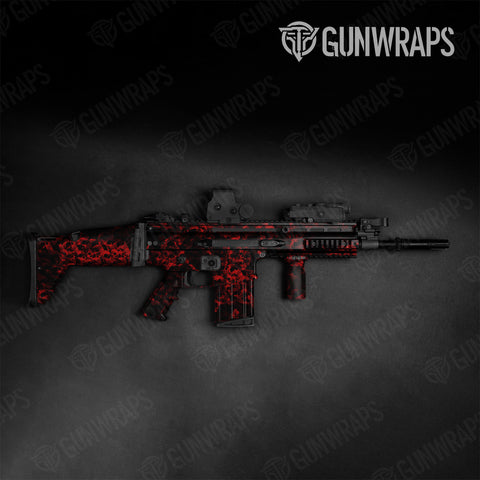 Red Tactical Gun Skin Vinyl Wraps