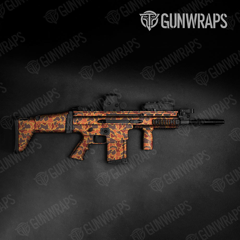 Old School Duck Autumn Gun Skin Vinyl Wrap