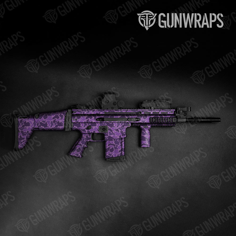 Old School Duck Elite Purple Gun Skin Vinyl Wrap