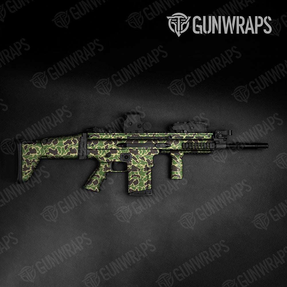 Old School Duck Jungle Gun Skin Vinyl Wrap