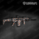 Old School Duck Orange Tiger Gun Skin Vinyl Wrap