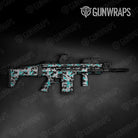 Old School Duck Tiffany Blue Tiger Gun Skin Vinyl Wrap