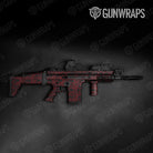 Old School Duck Vampire Red Gun Skin Vinyl Wrap