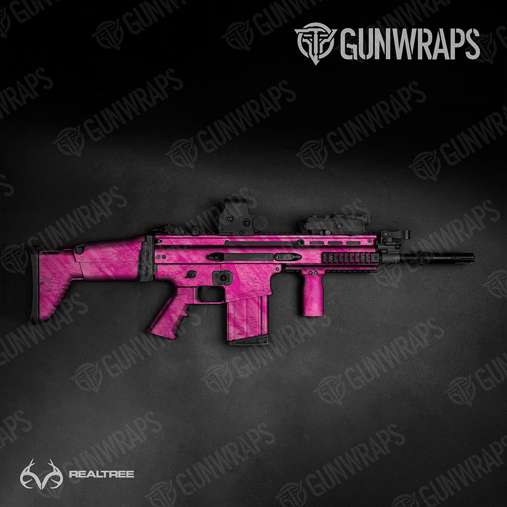 Tactical Realtree Fishing Magenta Camo Gun Skin Vinyl Wrap
