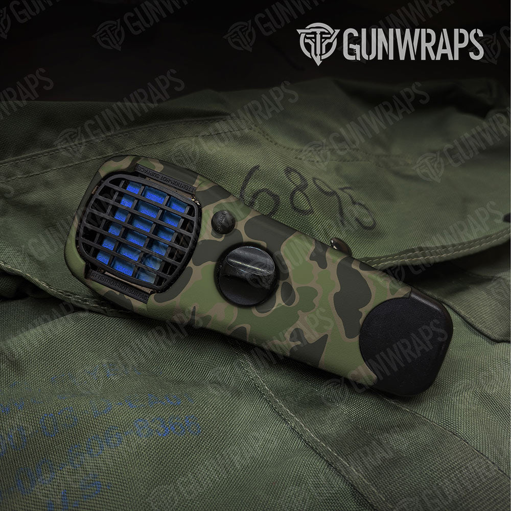 Old School Duck Army Green Gun Skin Vinyl Wrap
