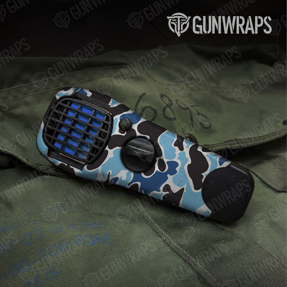 Old School Duck Baby Blue Gun Skin Vinyl Wrap