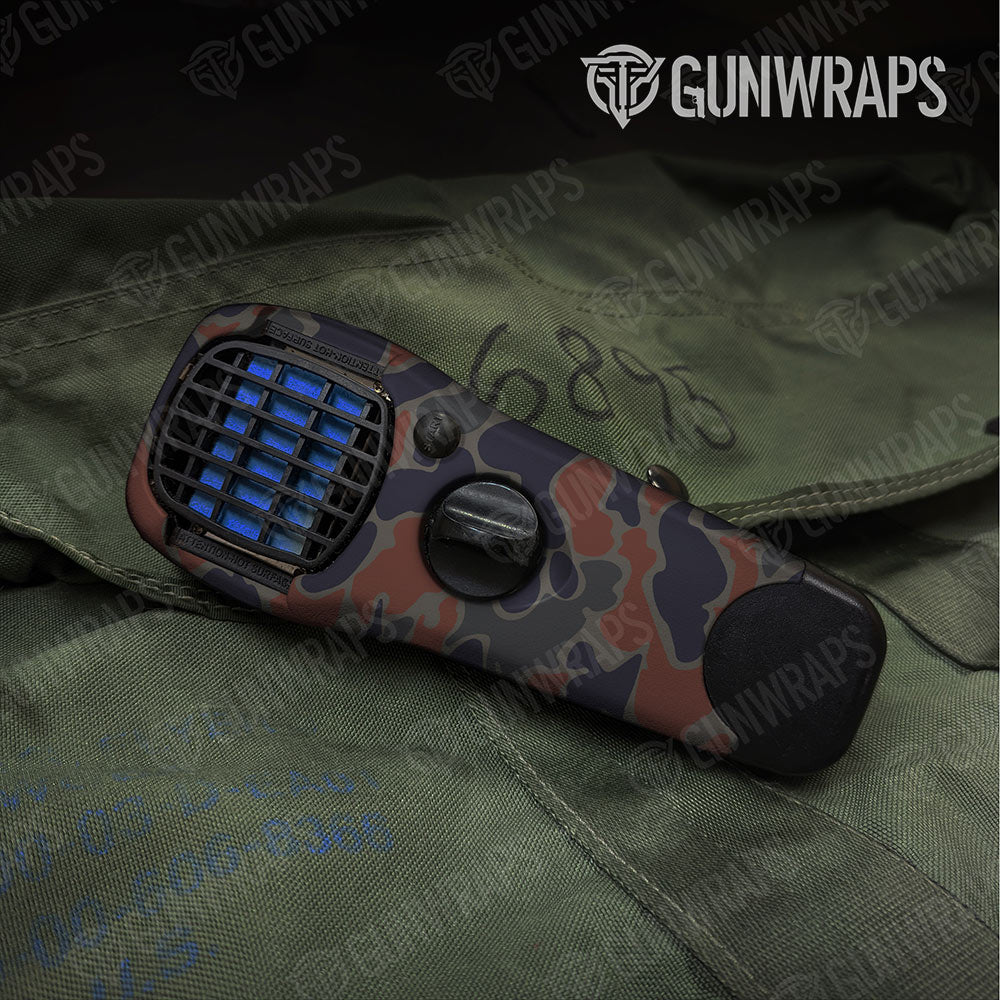 Old School Duck Blue Copper Gun Skin Vinyl Wrap