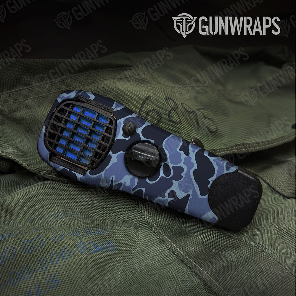 Old School Duck Blue Urban Night Gun Skin Vinyl Wrap