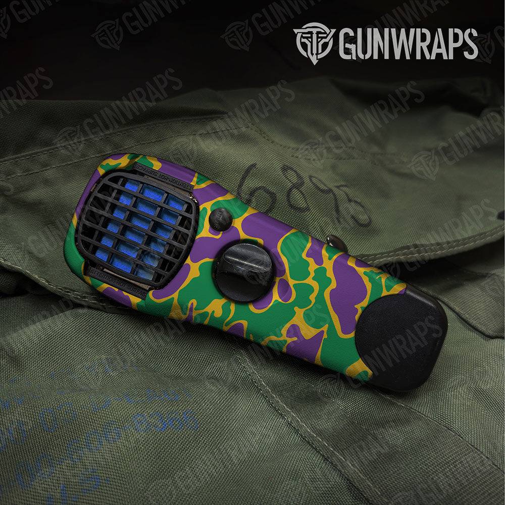 Old School Duck Mardi Gras Gun Skin Vinyl Wrap