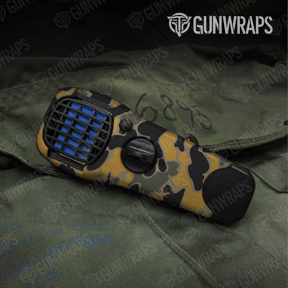 Old School Duck Militant Yellow Gun Skin Vinyl Wrap