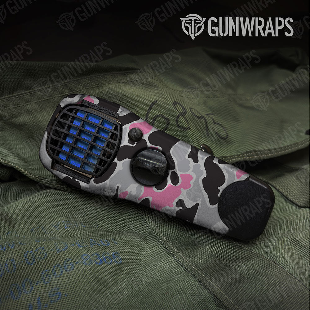 Old School Duck Pink Tiger Gun Skin Vinyl Wrap