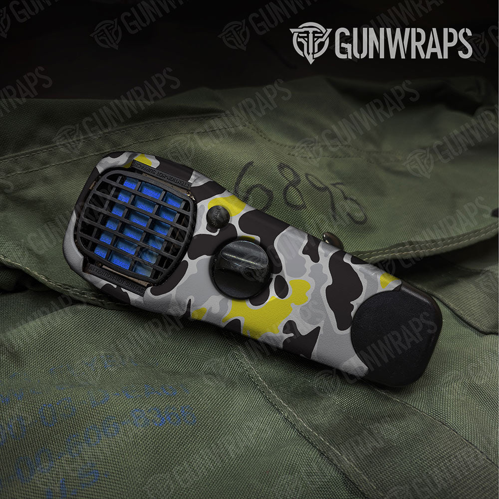 Old School Duck Yellow Tiger Gun Skin Vinyl Wrap