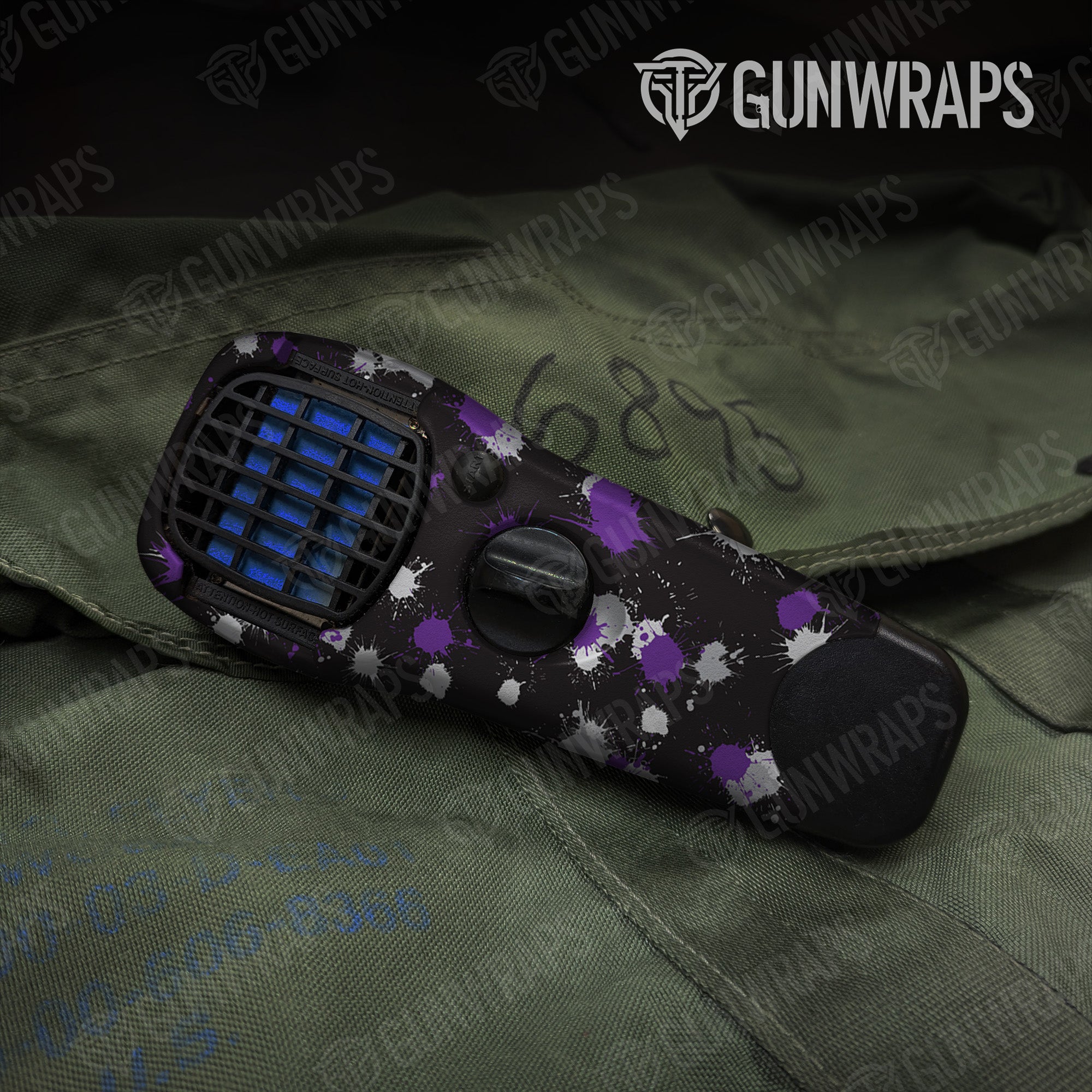 Thermacell Paintball Purple Tiger Gear Skin Vinyl Wrap