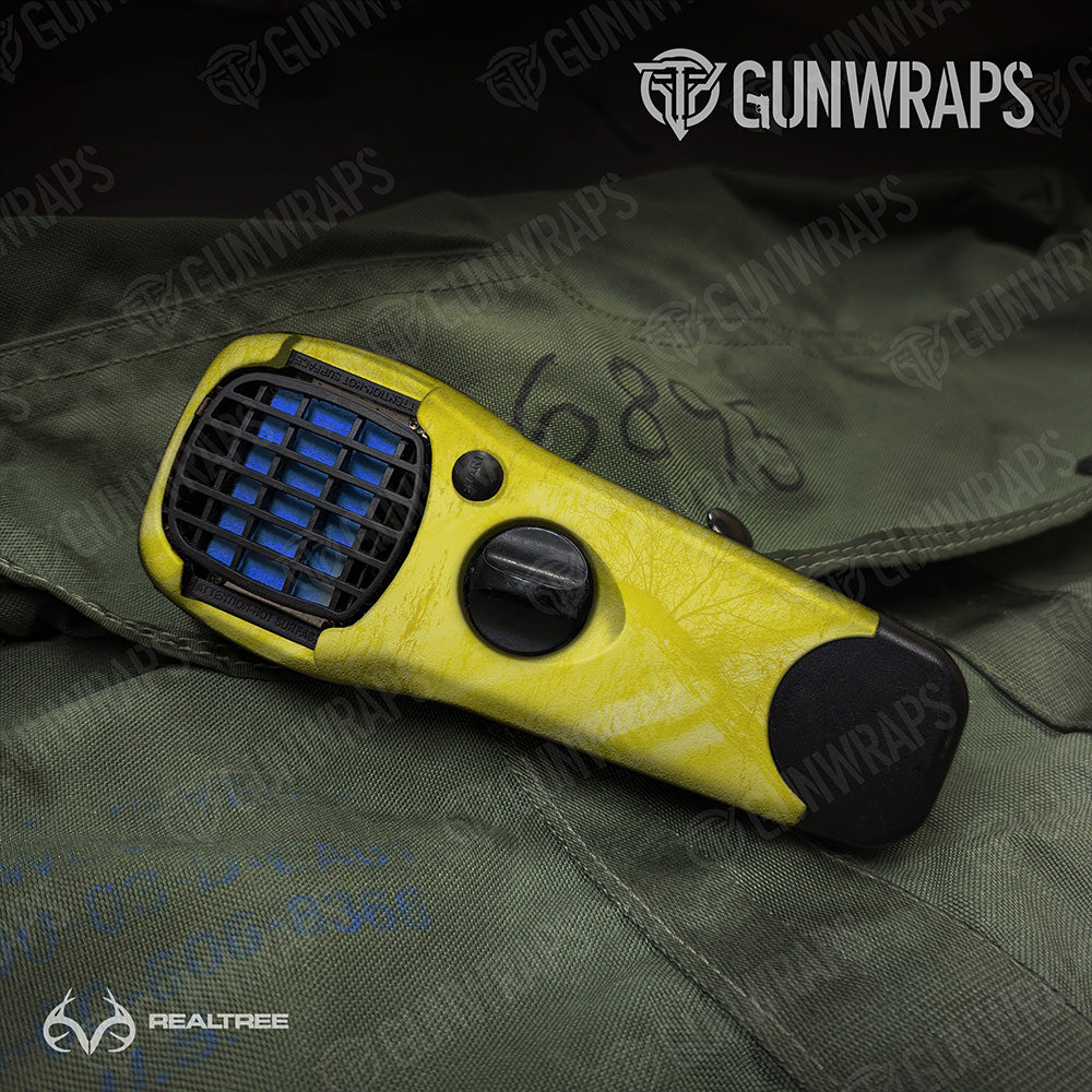 Thermacell Realtree Fishing Yellow Camo Gear Skin Vinyl Wrap