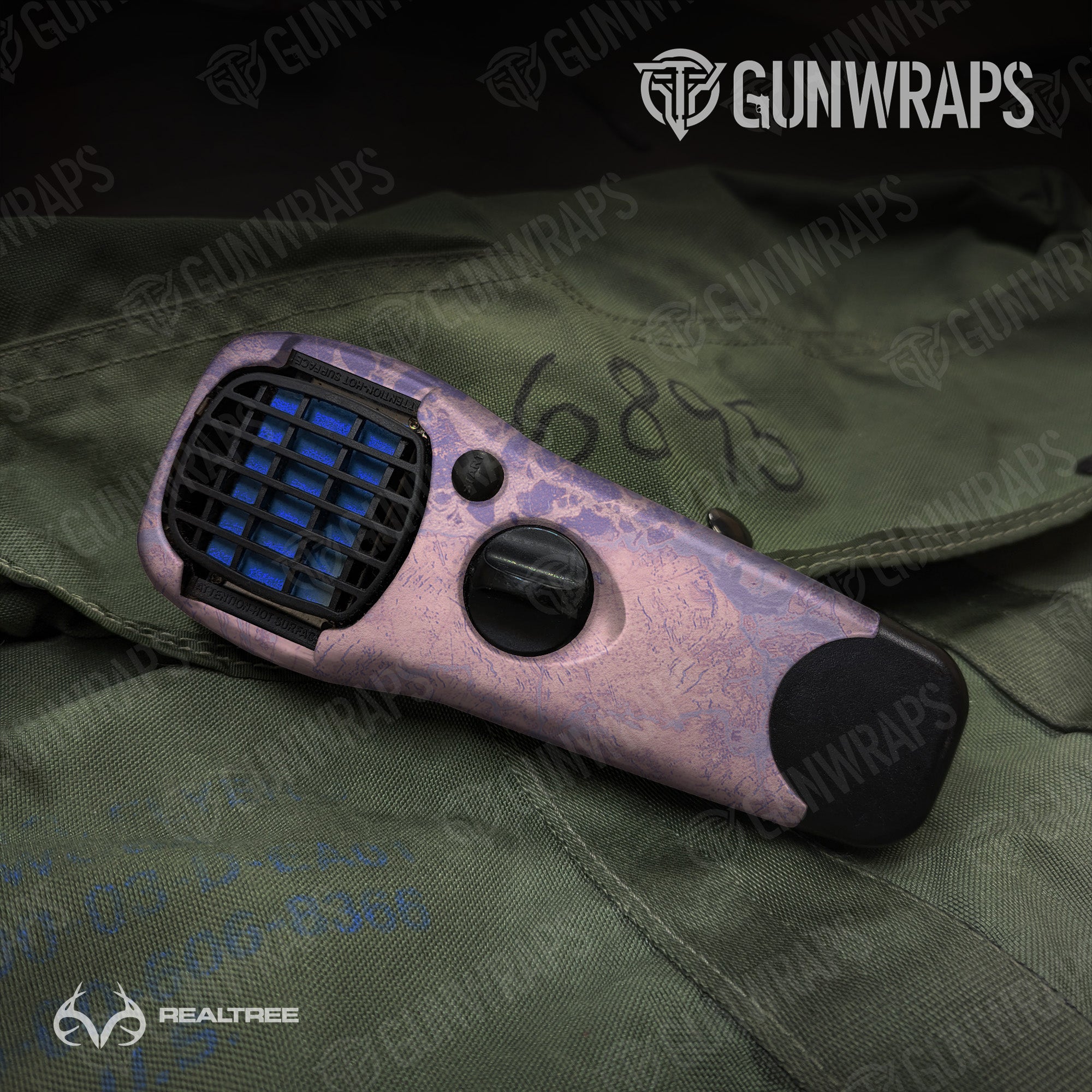 Thermacell Realtree WAV3 Purple Rose Camo Gun Skin Vinyl Wrap