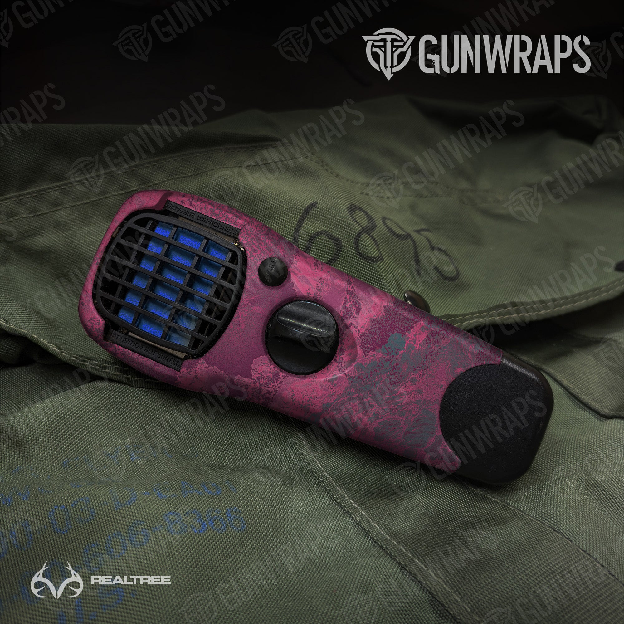 Thermacell Realtree XTREME Dark Magenta Camo Gun Skin Vinyl Wrap