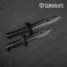 Knife Toadaflage Black Camo Gun Skin Vinyl Wrap