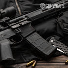 AR 15 Mag Well Trigon Elite Black Gun Skin Pattern