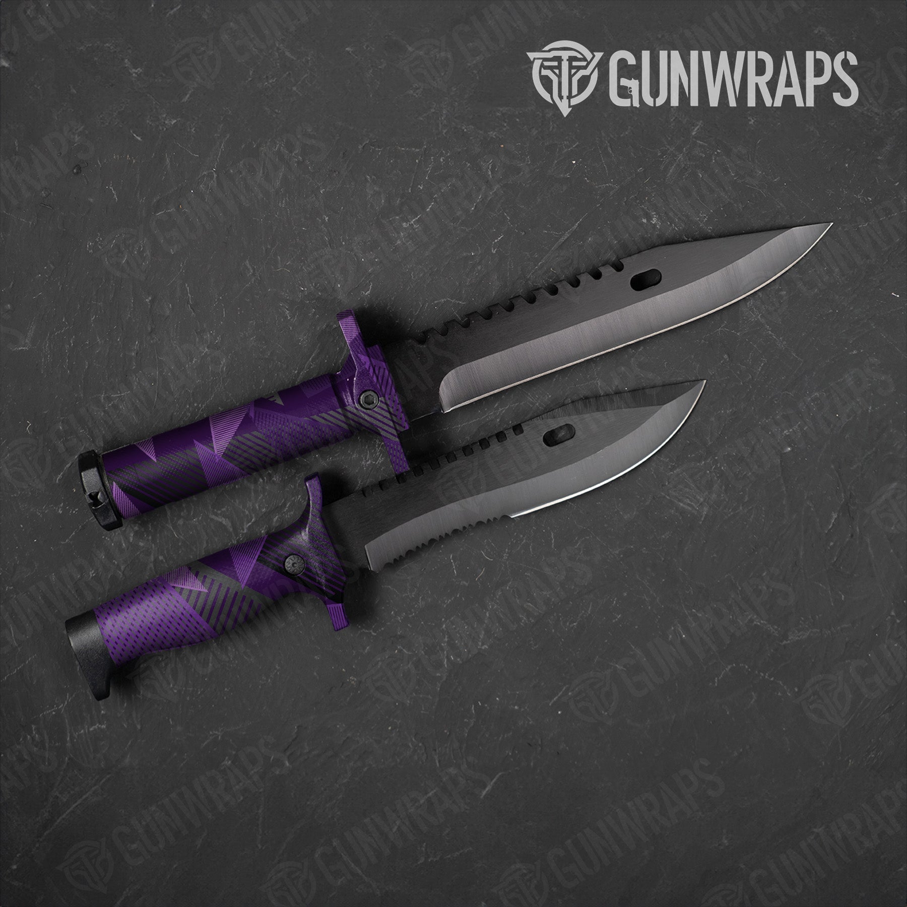 Knife Trigon Elite Purple Gun Skin Pattern