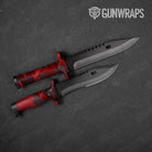 Knife Trigon Elite Red Gun Skin Pattern