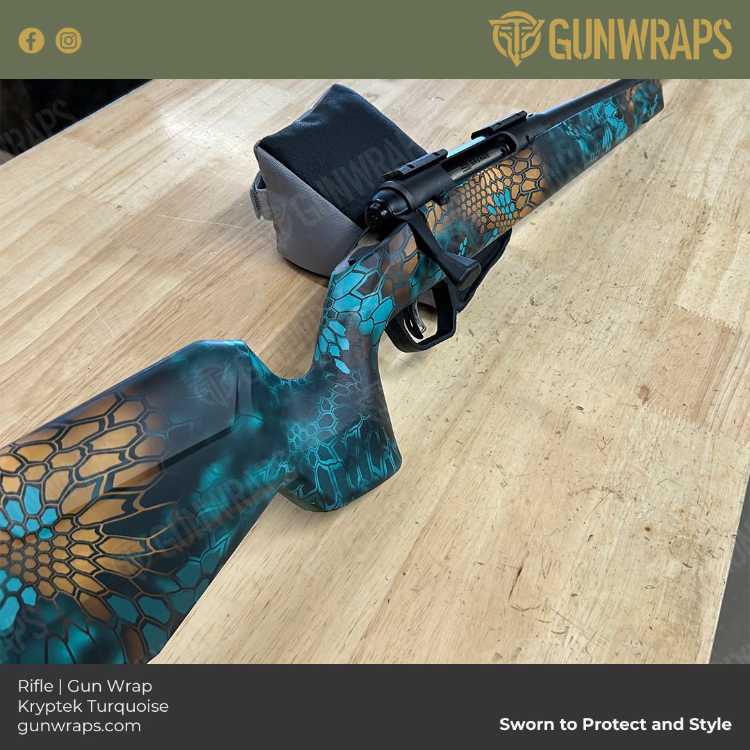 Rifle Kryptek Turquoise Camo Gun Skin Vinyl Wrap