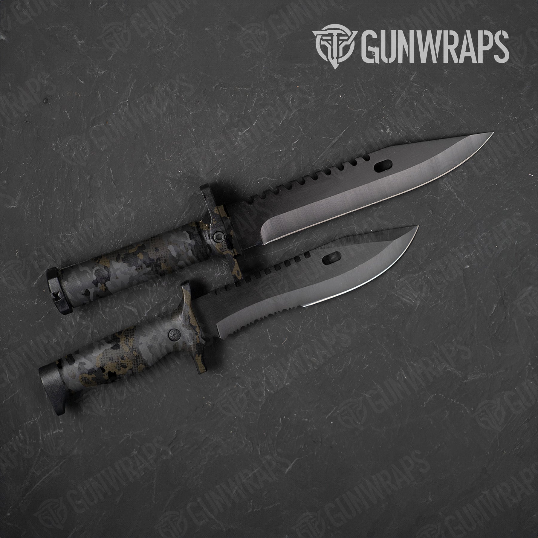Knife A-TACS U|CON Stealth Camo Gear Skin Vinyl Wrap Film
