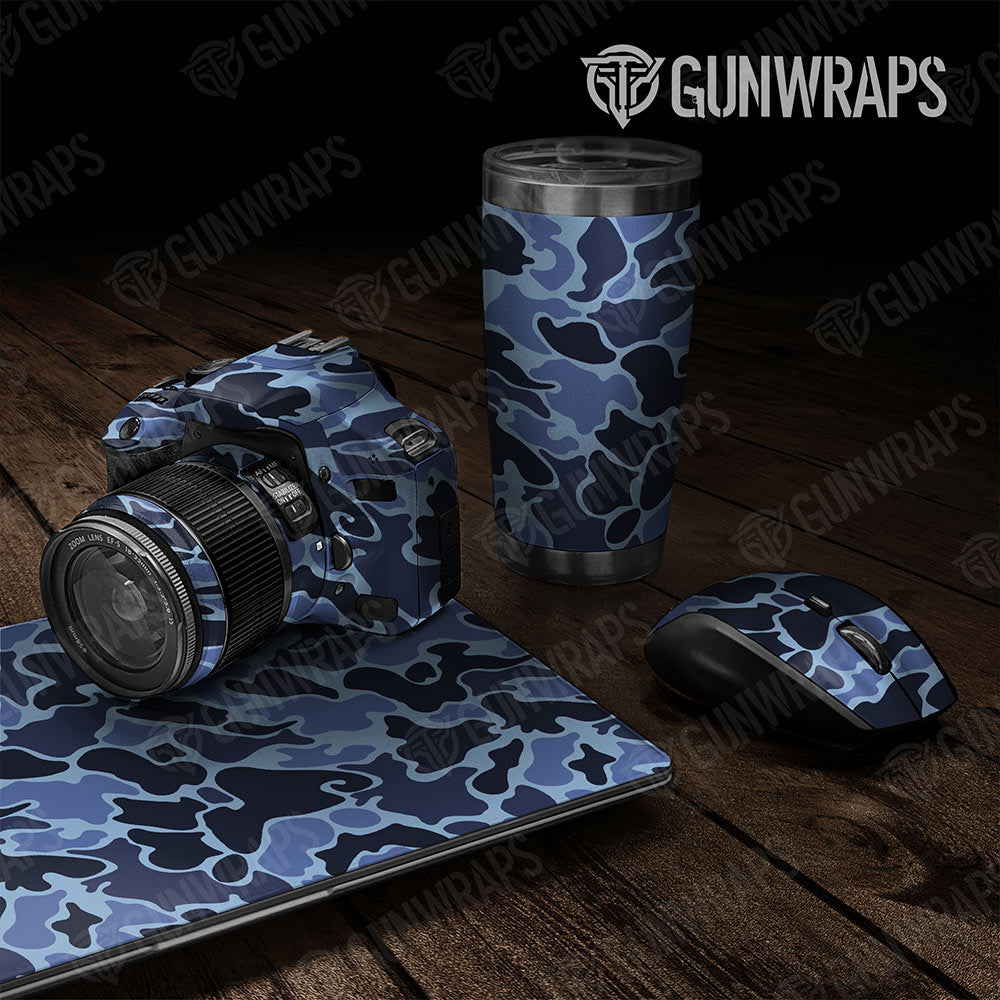 Old School Duck Blue Urban Night  Gun Skin Vinyl Wrap
