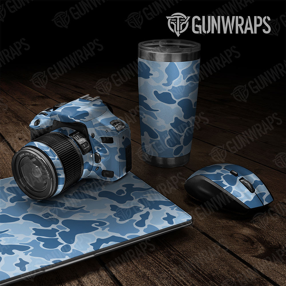 Old School Duck Cool Blue  Gun Skin Vinyl Wrap