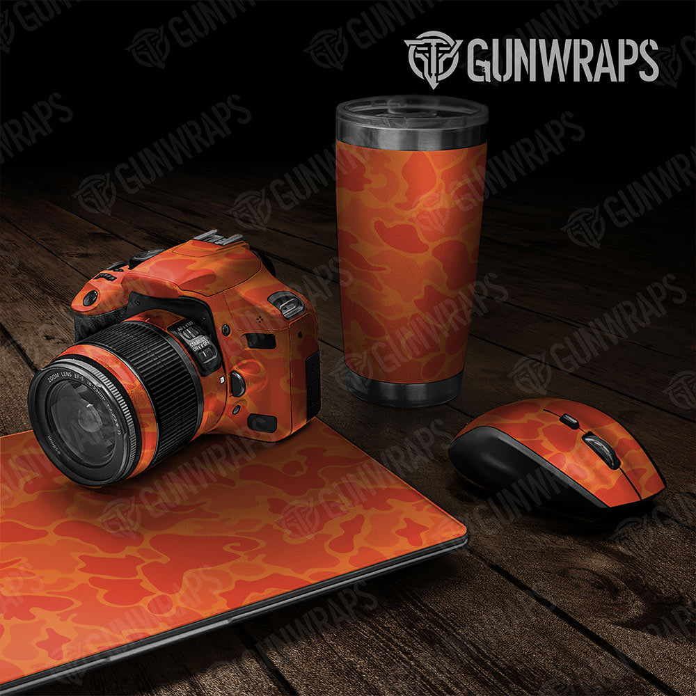 Old School Duck Elite Orange  Gun Skin Vinyl Wrap