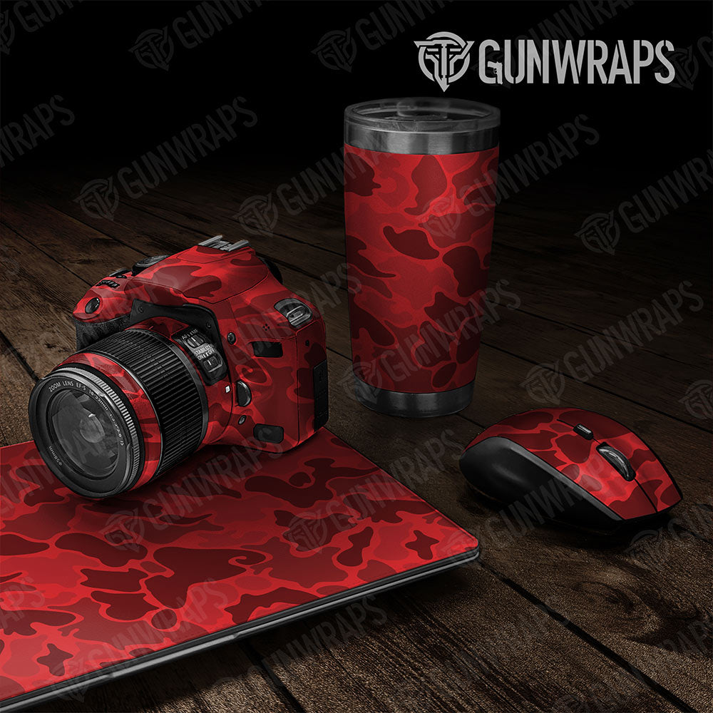 Old School Duck Elite Red  Gun Skin Vinyl Wrap