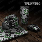 Old School Duck Green Tiger  Gun Skin Vinyl Wrap