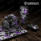 Old School Duck Purple Tiger  Gun Skin Vinyl Wrap