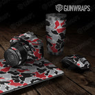 Old School Duck Red Tiger  Gun Skin Vinyl Wrap